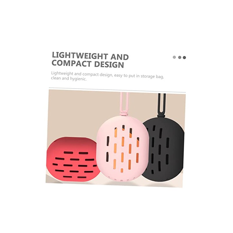 Abaodam 3piezas Soporte De Esponja De Maquillaje De Silicona Portátil