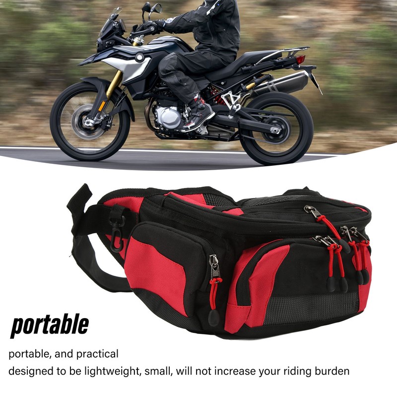 Motorcycle Waist Packbag Oxford Adjustable Belt Large Capacity Racing Fanny