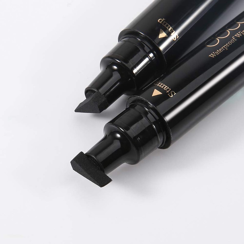 docolor Eyeliner Stamp Double-sided Liquid Winged Eye Liner Pen Waterproof