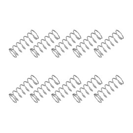 sourcing map Small Compression Spring 4 mm OD 0.35 mm Wire Diameter 10 mm Free Length 304 Stainless Steel Extension Spring for Shop Home Repairs DIY Projects (Silver Tone, Pack of 10)