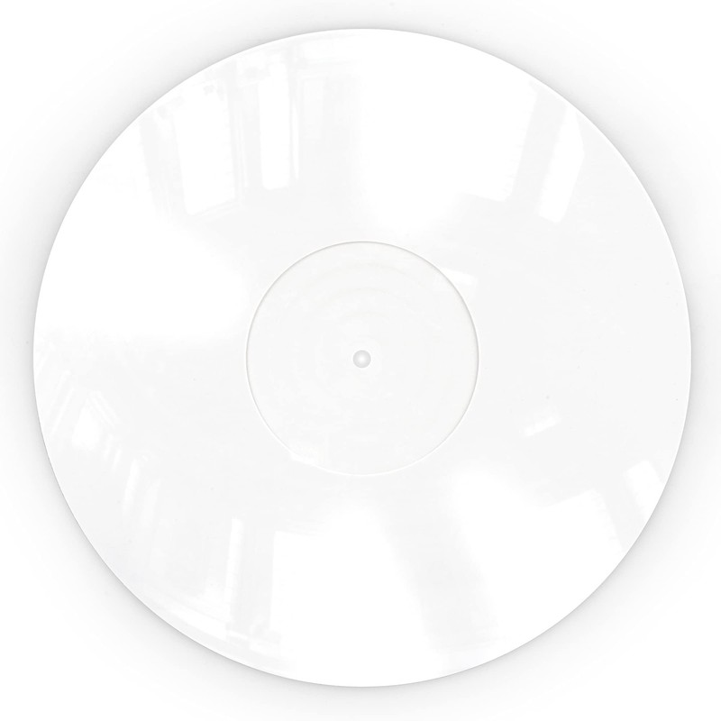 PRO SPIN White Acrylic Turntable Mat - Platter Slipmat for