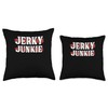Beef Jerky Stick Keto Throw Pillow