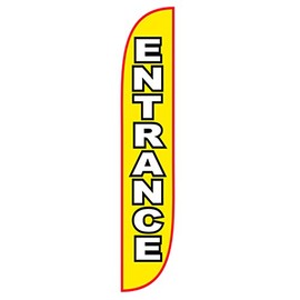 LookOurWay Feather Flag, 12 ft Advertising Flag for Business and Events Promotion, Entrance