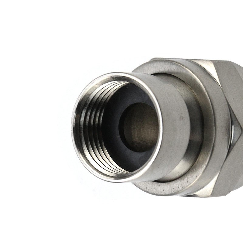 Tsnamay Brushed Nickel Shower Head Swivel Ball 360°Brass Chrome Shower