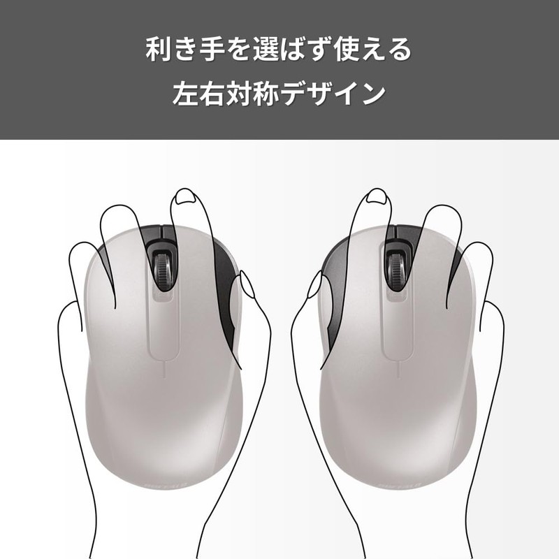 Buffalo BSMRB015BK Wireless Bluetooth 5.0 Mouse, 3 Buttons, Symmetrical, Ambidextrous,