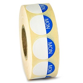 bar@drinkstuff Food Label Day of The Week Monday, Roll of 1000