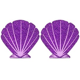 The Crafty Owl Fun and Sexy Holidays Christmas Pasties (Shells) Purple