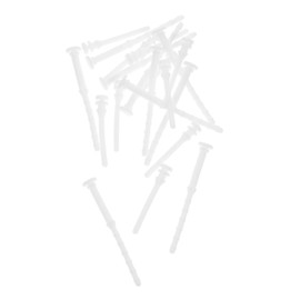 LABRIMP 20Pcs Computer Fan Mounting Screws Noise Absorption Rivets for PC Case Cooling Durable Rubber White Short Long Versions for Flexible Installation