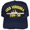 EC USS Virginia CGN-38 HAT - Navy Blue - Veteran