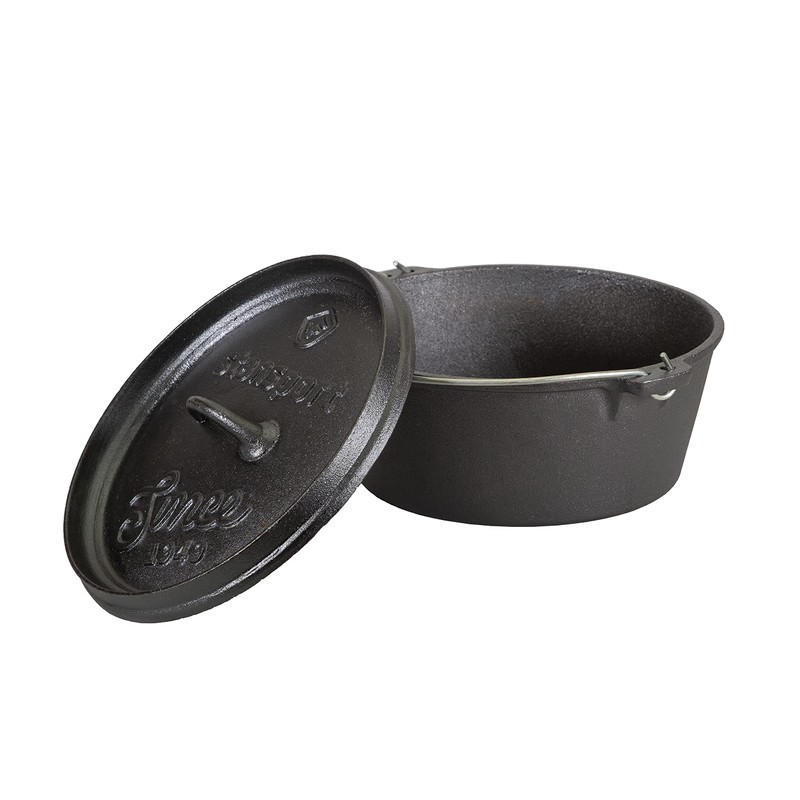 Stansport 16023 Pre-Seasoned Cast Iron Dutch Oven - 4 Qt