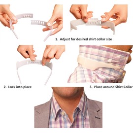 Slick Collar Paquete de Soporte de Cuello de Camisa Ajustable con Estancias de Cuello para Hombres y Mujeres Camisas y Cuellos de Camisa de Polo