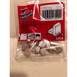 Vermont American LOT OF 3 X 24 Vermont American 17120 Round Head Screw Hole Tapered Plugs 1/2"
