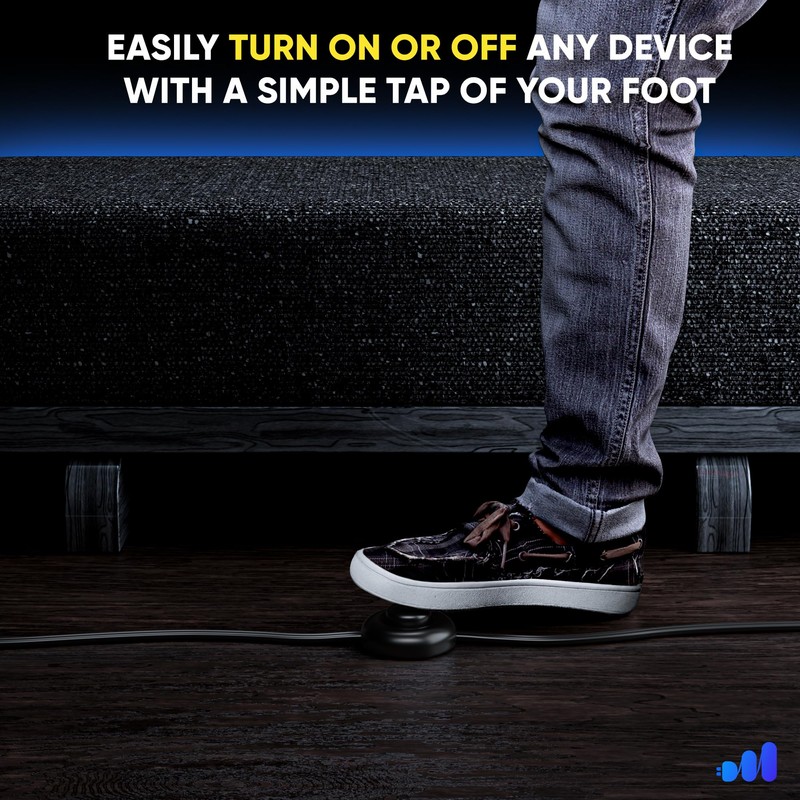 Maximm Cable 4ft 360° Rotating Flat Plug Extension Cord with