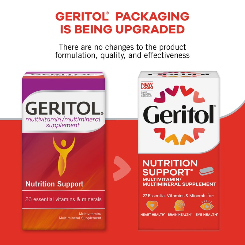 Geritol, Multivitamin Supplement, Contains B-Vitamins, Antioxidants, Vitamins C, E &