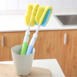 Versatile Baby Bottle & Tumbler Cleaning Brush Set 4-Piece Bottle Cleaning Brush Set (Random Color) 4ea