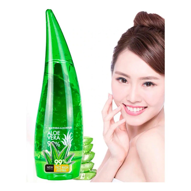 Gel facial 99 % Aloe Vera | blanquea y disminuye