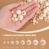 HOLDLEAF 10 mm, 300 pieces wooden beads, natural, wooden balls