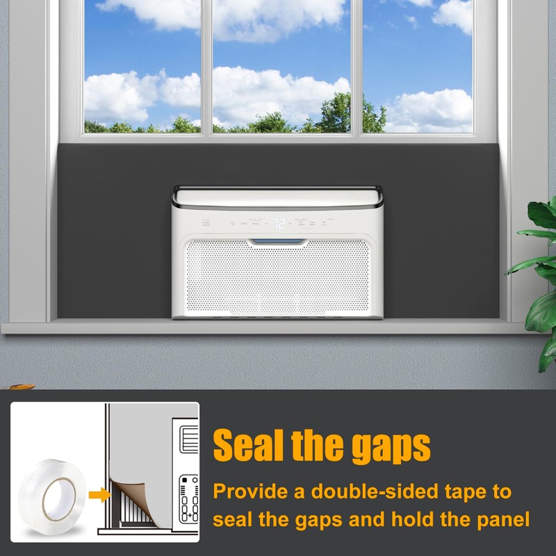 LBG Products Window Air Conditioner Side Panels,48" Extended Width Full
