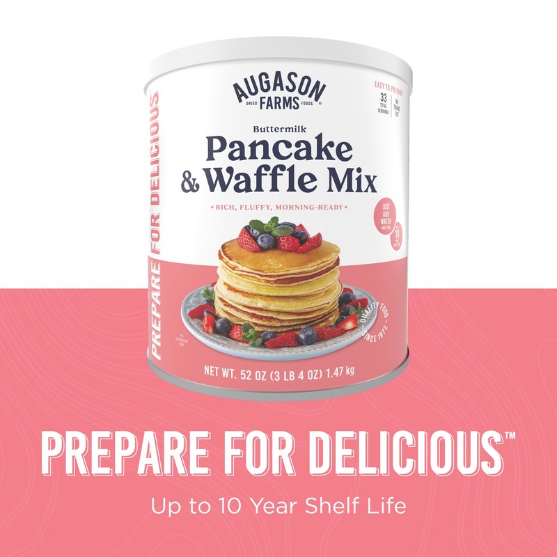 Buttermilk Pancake and Waffle Mix Can Emergency Food Supply, 33