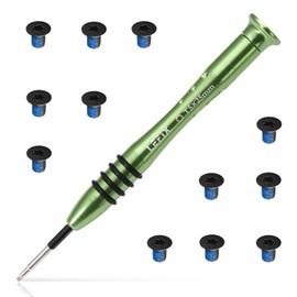 LeFix 12 tornillos M2x3 Torx T5 + 1 destornillador compatible con Dell XPS 13 9343 9350 9360 |XPS 15 9550 9560 9570|Precision M5510 5520 5530 5540, para Razer Blade, HP Envy 13. |para Beat Studio 2 3 (negro)
