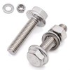 (15 Sets) M6-10 x 20mm Flanged Hex Bolt with Hex