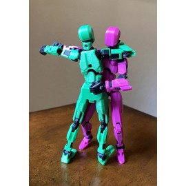 Unbranded Dummy 13 Posable Action Figure Articulated Mannequin - Set Of 2 - Male & Female