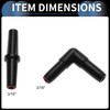 INFINAUTO Plastic Hose Barb Fittings, 3/16" Stright Barb Connector L