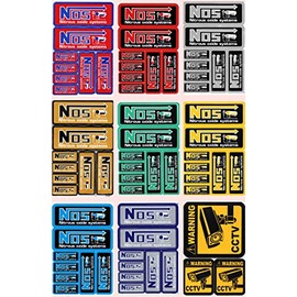 by soljo 9 Sheets Sponsor Racing Sticker Tuning Racing Sheet Size 27 x 18 cm for Car Motorcycle