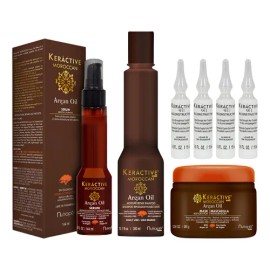 Kit Keractive Moroccan + 4 Amp 911 Hidratación Y Reparación