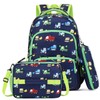 mygreen 3PCS Kids Backpack Set - Waterproof Bookbag with Lunch