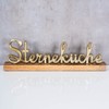 levandeo Star Kitchen Lettering Length 40 cm Metal Black Mango