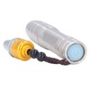 Identification Flashlight 3LED 3 Color Modes High Brightness Pocket Jade