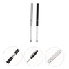 SAFIGLE 2Pcs Eyelash and Eyebrow Brush Black and Silver Handle