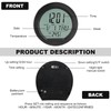 FSTURIOS Car Digital Thermometer Clock, Dashboard Clock with Backlight Fahrenheit