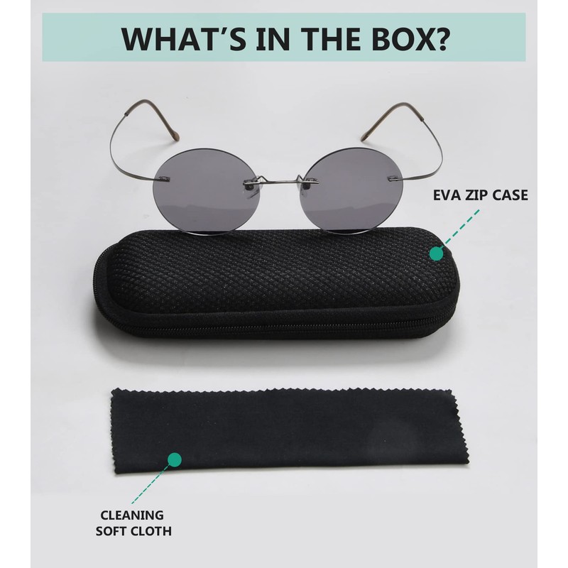 Eyekepper Gafas de Lectura Titanias Redondas sin Montura Lectores Lente