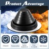 Yaocom 4 Pcs #3 Metal Roof Pipe Flashing Vent Boot