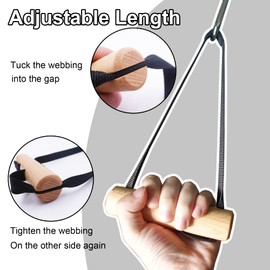 LARA STAR - Asas de dominadas, correa de fitness, resistentes para máquina de cables, entrenador, fuerza de agarre, entrenador, para gimnasio en casa, barras de dominadas, barras y máquinas de