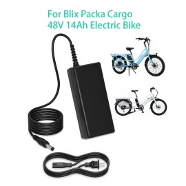 For Blix AC/DC Adapter For Blix Packa Cargo 48V 14Ah Electric Bike eBike Battery Charger