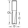 Trend Professional Clearance Ground Two Flute Router Cutter Bit, 1/2