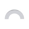 Geesatis 2 Pcs Semicircle Cabinet Handles Wardrobe Drawer Nickel Brushed