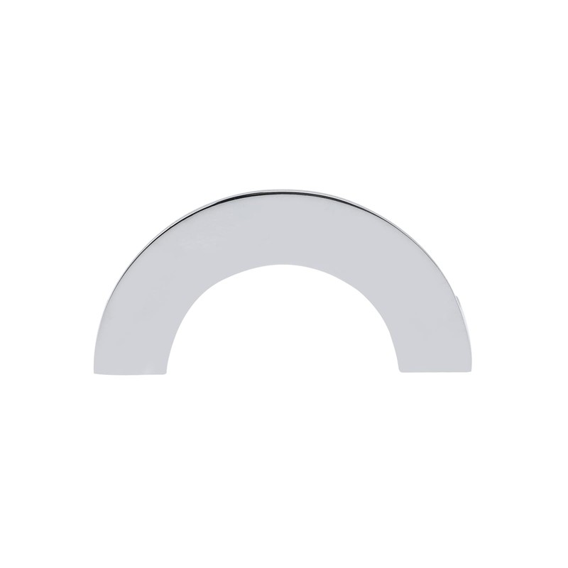 Geesatis 2 Pcs Semicircle Cabinet Handles Wardrobe Drawer Nickel Brushed