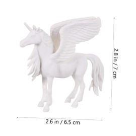 SUPVOX 4Pcs Unicorn Painting DIY Art Craft Figurines for Creative Plaster Models for Parties and Classroom Activities Safe for Imaginative Fun