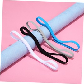 GANAZONO 8pcs Elastic Workout Headbands for Women Non Slip Thin Hair Bands Colors Grey Lightweight Comfortable for Yoga Running Gym Activities