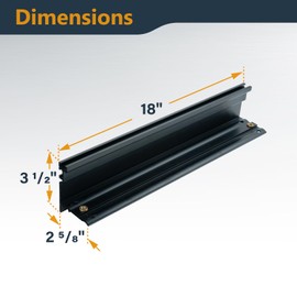 POWERTEC 16" x 3-1/2" Band Saw Fence - Resaw Fence Attachment for Bandsaw Tables & Drill Press, Compatible with POWERTEC Straight Edge Clamps (72260)