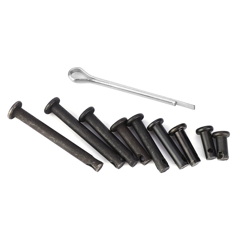 90Pcs Flat Head Dowel Pins 90Pcs M5 Cotter Pins with