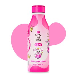 Leche Pal Pelo Kids Styling Cream | Detangles, Strengthens & Styles | Kids Hair | Smoothes Frizz, Moisturizes & Softens | Leave-in conditioning Detangler | Abyssinian & Jojoba Oil. 14.9 fl. oz.