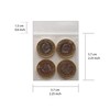 100 Tiny UKPLAST Grip Seal Bags, 2.25"x2.25" / 5.7x5.7cm Resealable