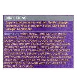 Equate Nourishing Daily Shampoo with Biotin & Collagen, 33.8 fl oz