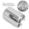 10Pcs Cross Cable Clamp Stainless Steel Wire Railing Clamp Fastener
