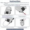 Pack of 2 Cable Lock, Retractable Cable Lock Combination Lock